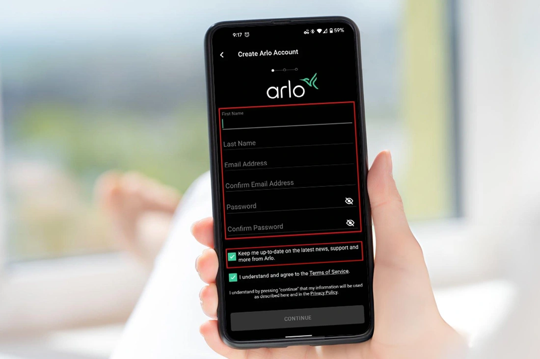 Create An Arlo Account
